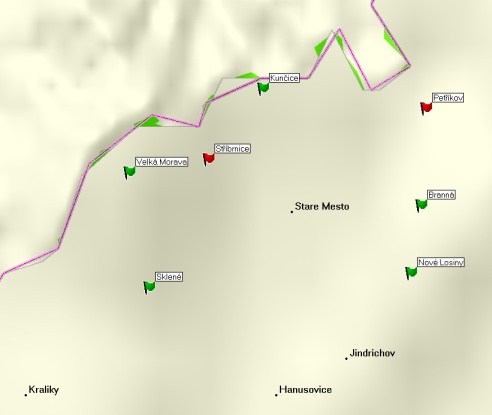 Mapa památníků